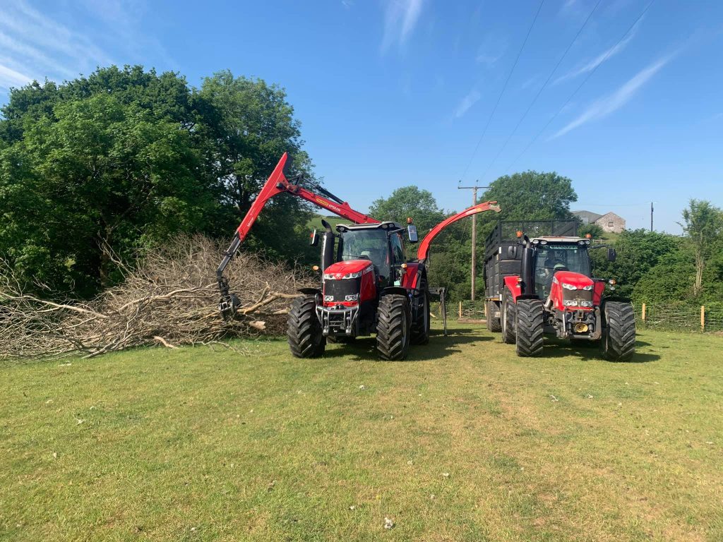 on site wood chipping